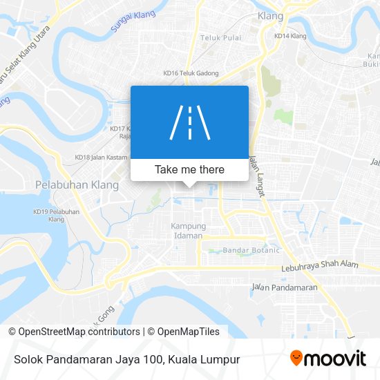 Solok Pandamaran Jaya 100 map