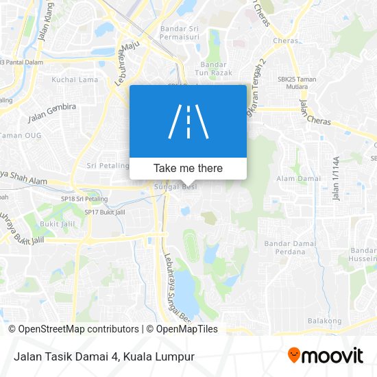 Jalan Tasik Damai 4 map