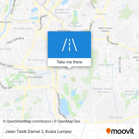 Jalan Tasik Damai 2 map