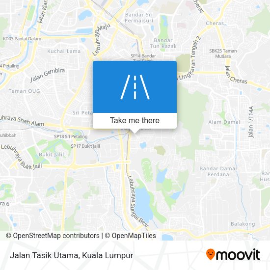 Jalan Tasik Utama map
