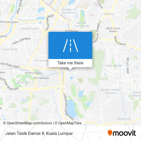 Jalan Tasik Damai 8 map