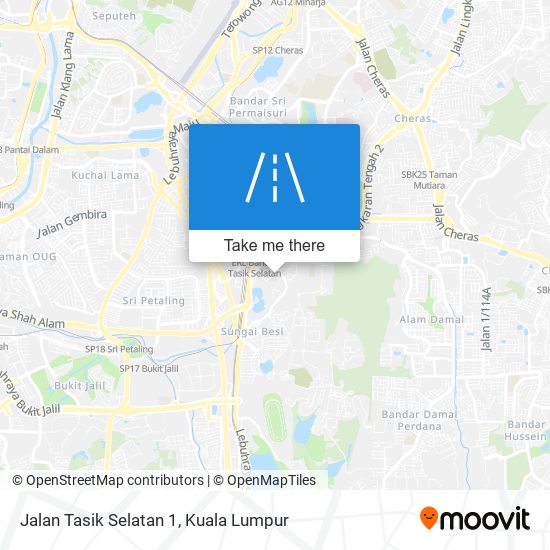 Peta Jalan Tasik Selatan 1