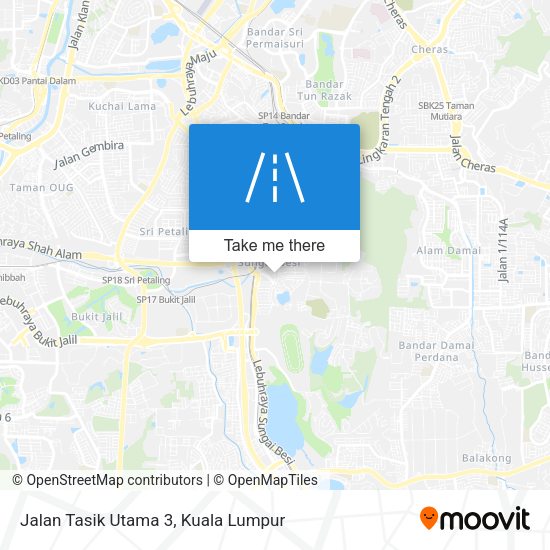 Peta Jalan Tasik Utama 3