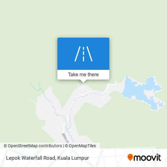 Lepok Waterfall Road map