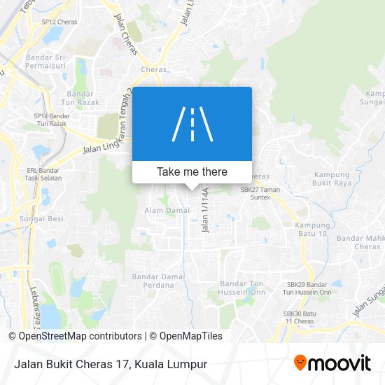 Peta Jalan Bukit Cheras 17