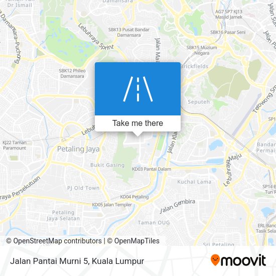 Peta Jalan Pantai Murni 5