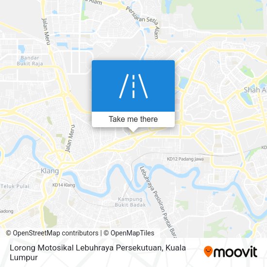 Lorong Motosikal Lebuhraya Persekutuan map