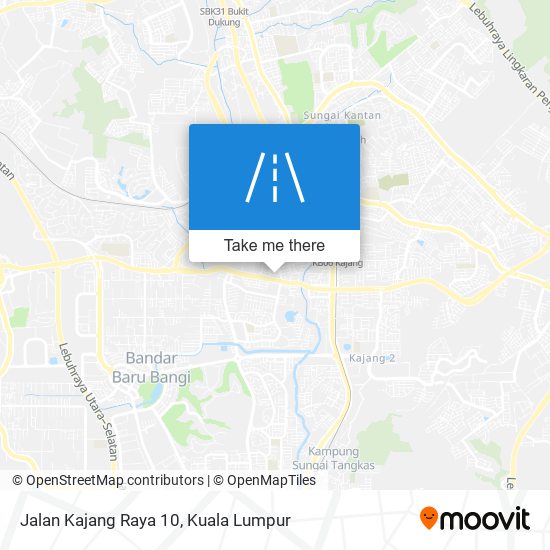 Peta Jalan Kajang Raya 10