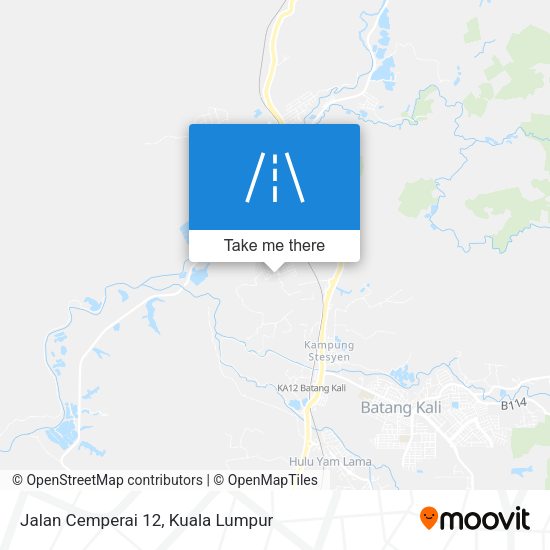 Jalan Cemperai 12 map
