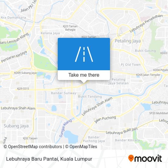Peta Lebuhraya Baru Pantai