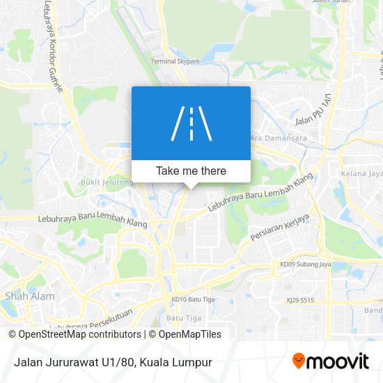 Jalan Jururawat U1/80 map