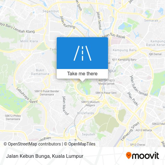 Jalan Kebun Bunga map
