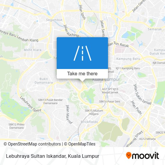 Lebuhraya Sultan Iskandar map