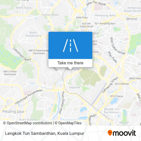 Lengkok Tun Sambanthan map