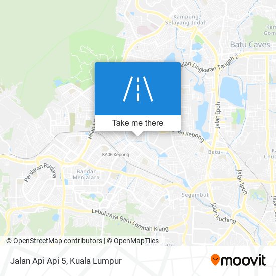 Jalan Api Api 5 map