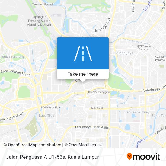 Jalan Penguasa A U1/53a map