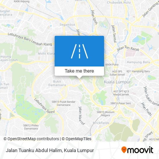 Jalan Tuanku Abdul Halim map