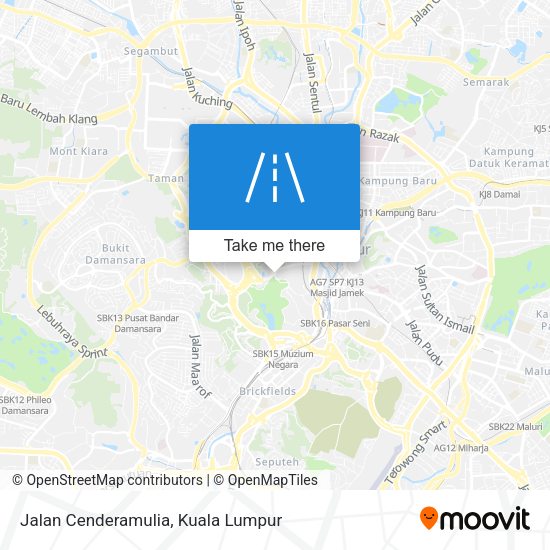 Jalan Cenderamulia map