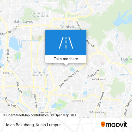 Jalan Bakubang map