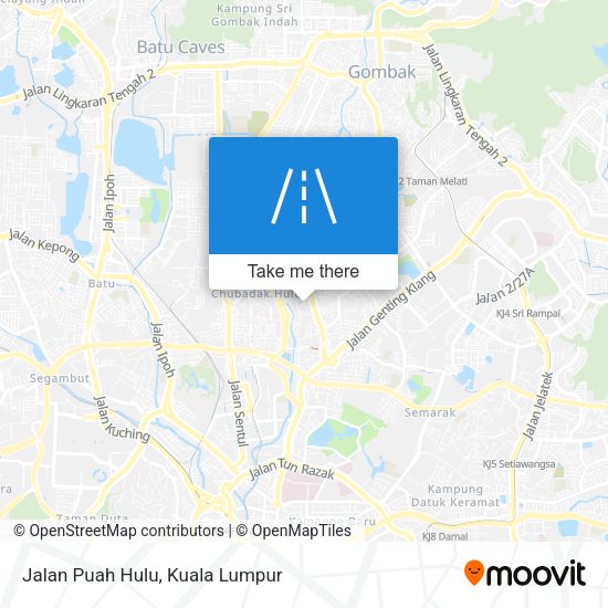 Peta Jalan Puah Hulu