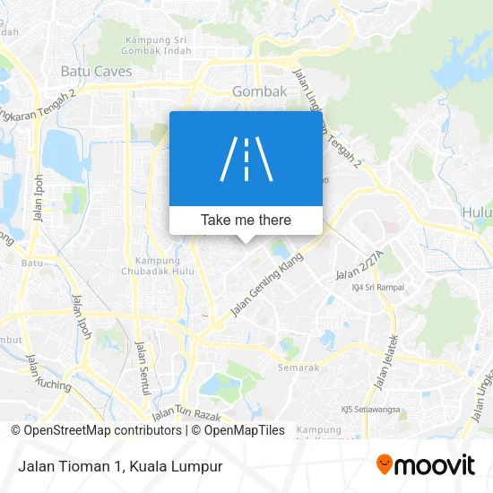Jalan Tioman 1 map
