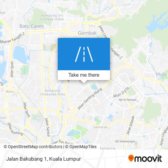 Jalan Bakubang 1 map