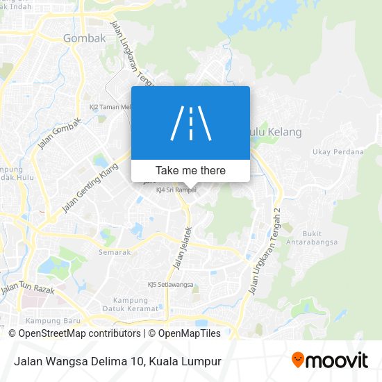 Jalan Wangsa Delima 10 map