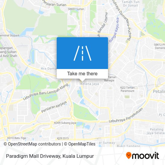 Paradigm Mall Driveway map