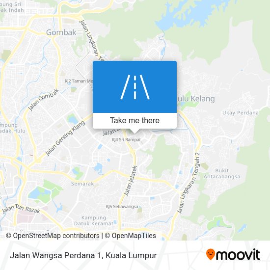 Jalan Wangsa Perdana 1 map