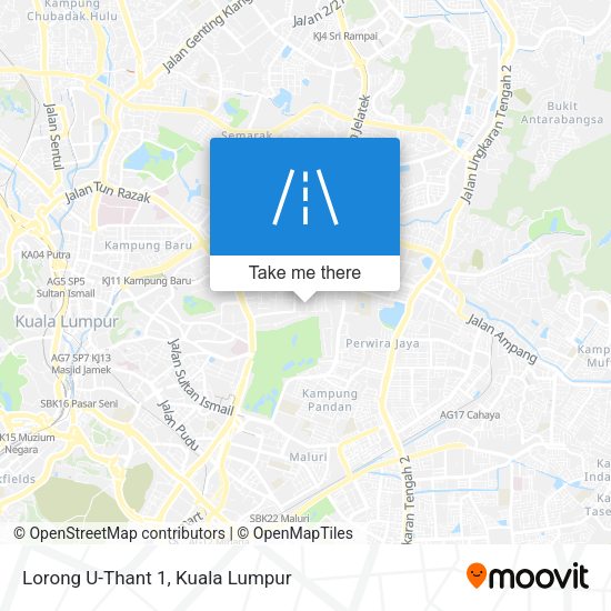 Peta Lorong U-Thant 1