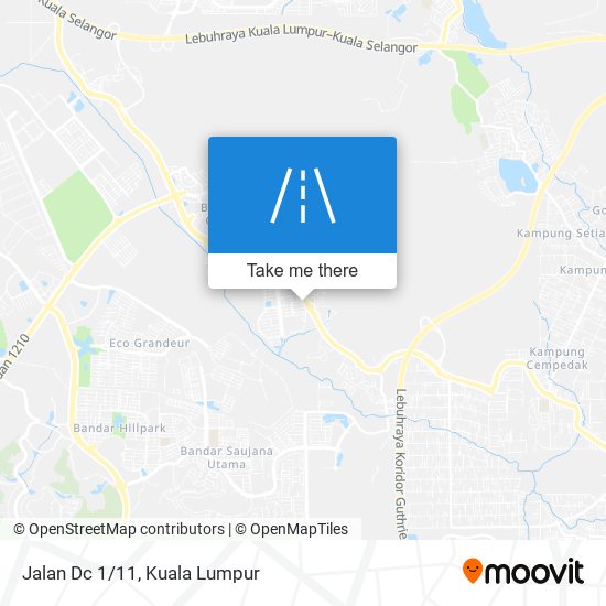 Jalan Dc 1/11 map