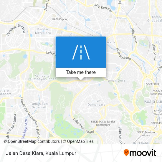 Jalan Desa Kiara map