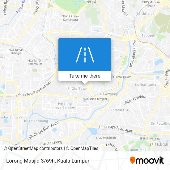 Lorong Masjid 3/69h map