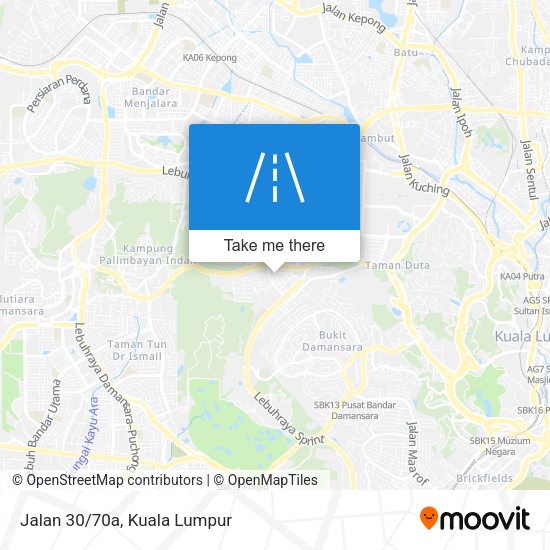Jalan 30/70a map