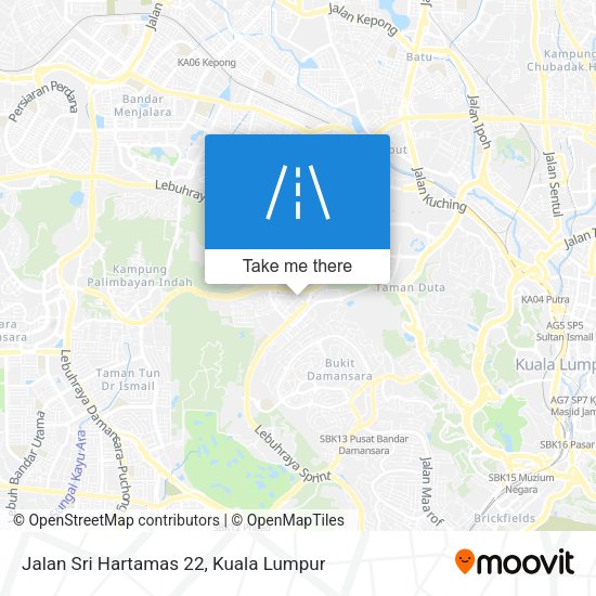 Jalan Sri Hartamas 22 map