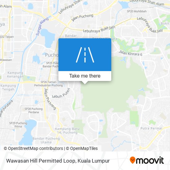 Wawasan Hill Permitted Loop map