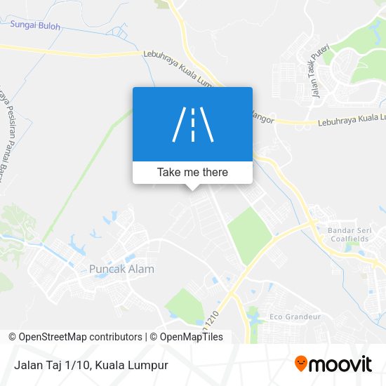 Peta Jalan Taj 1/10
