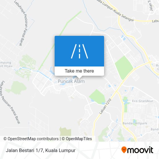 Jalan Bestari 1/7 map