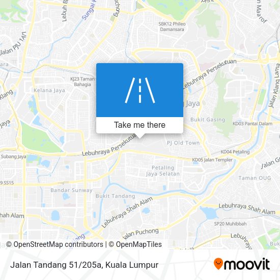 Peta Jalan Tandang 51/205a