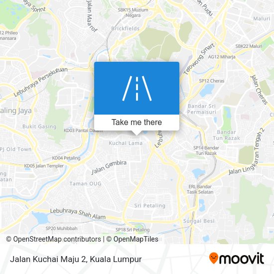 Peta Jalan Kuchai Maju 2