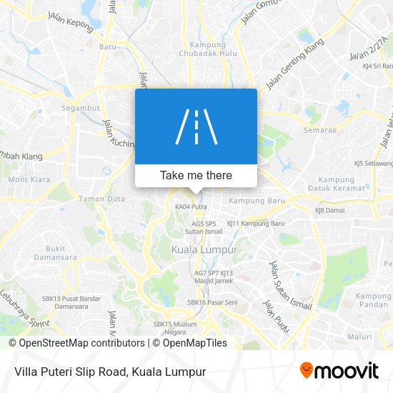 Peta Villa Puteri Slip Road