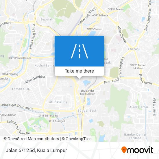 Jalan 6/125d map