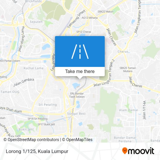 Peta Lorong 1/125