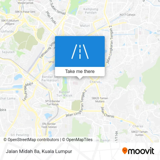 Jalan Midah 8a map