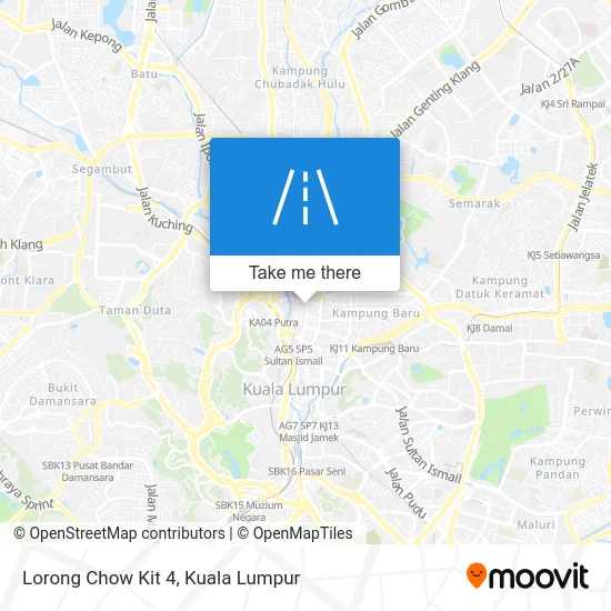 Lorong Chow Kit 4 map
