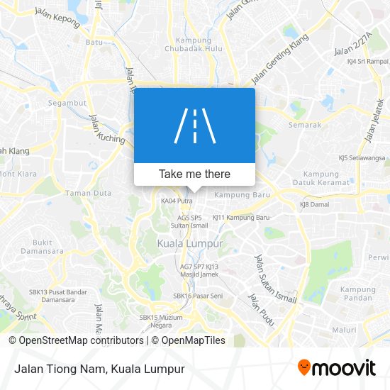 Peta Jalan Tiong Nam