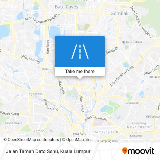 Jalan Taman Dato Senu map