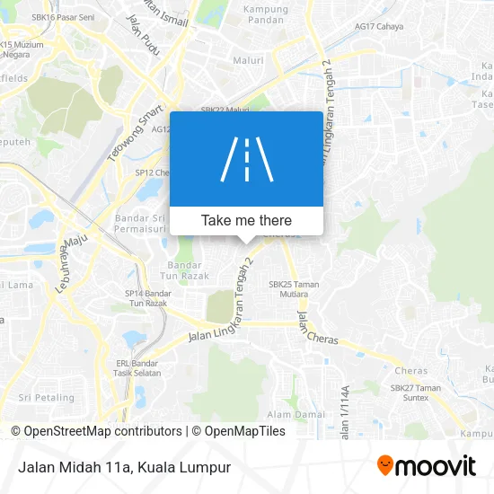 Jalan Midah 11a map