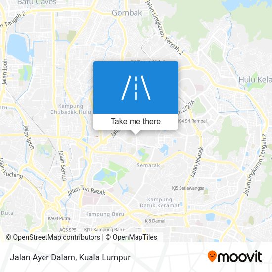 Peta Jalan Ayer Dalam