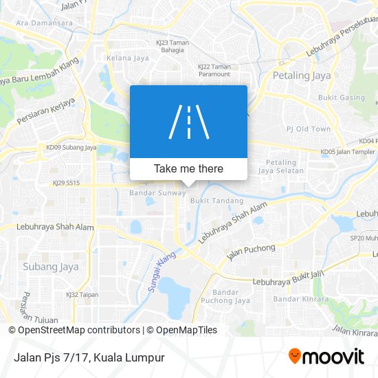 Jalan Pjs 7/17 map